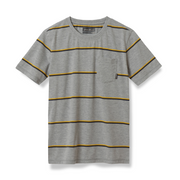 Boys Territory Stripe T-Shirt - GREY HEATHER