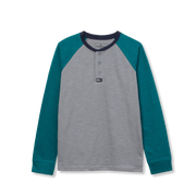 Boys Basin Henley Shirt - GREYSTONE