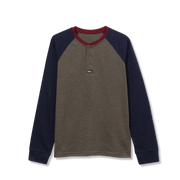 Boys Basin Henley Shirt - TEA