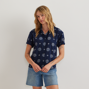 Women's Baja Short-Sleeve Shirt - Navy