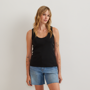 Women's Everyday Scoop-Neck Tank - Black