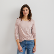 Women's Surreal Wrap-Front Travel T-Shirt - Calla Lily