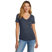 Women's Fav Short-Sleeve V-Neck T-Shirt - Htr Indigo