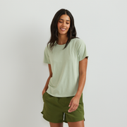 Women's Trek Light Hike Short-Sleeve Crewneck T-Shirt - Honeydew