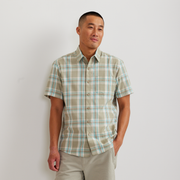 Men's Tidelands Short-Sleeve Yarn-Dyed Textured Shirt - Alder