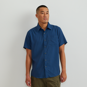 Men's Short Sleeve Destination Shirt-Solid - Dusk