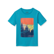 Boys Short Sleeve Graphic T-Shirt - MAUI BLUE