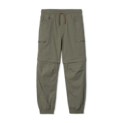 Boys Ranger Zip-Off Convertible Jogger - DEEP LICHEN GREEN