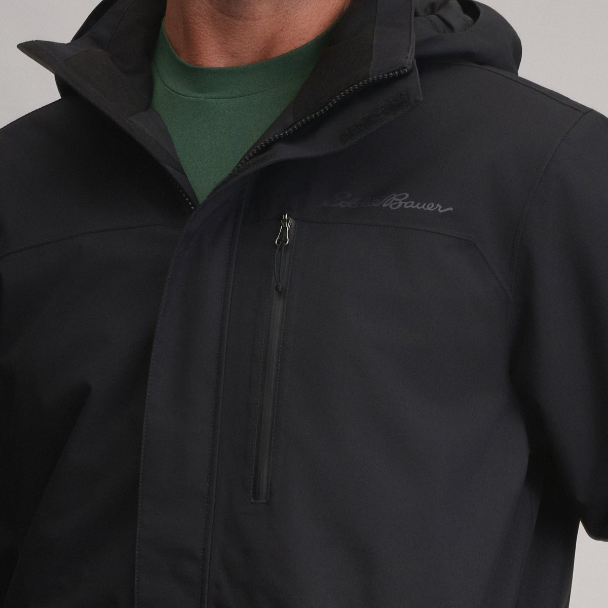 Men's Mainstay Insulated Waterproof Hooded Trench Coat