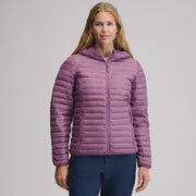 Women's Microlight Hooded Down Jacket - Deep Wisteria