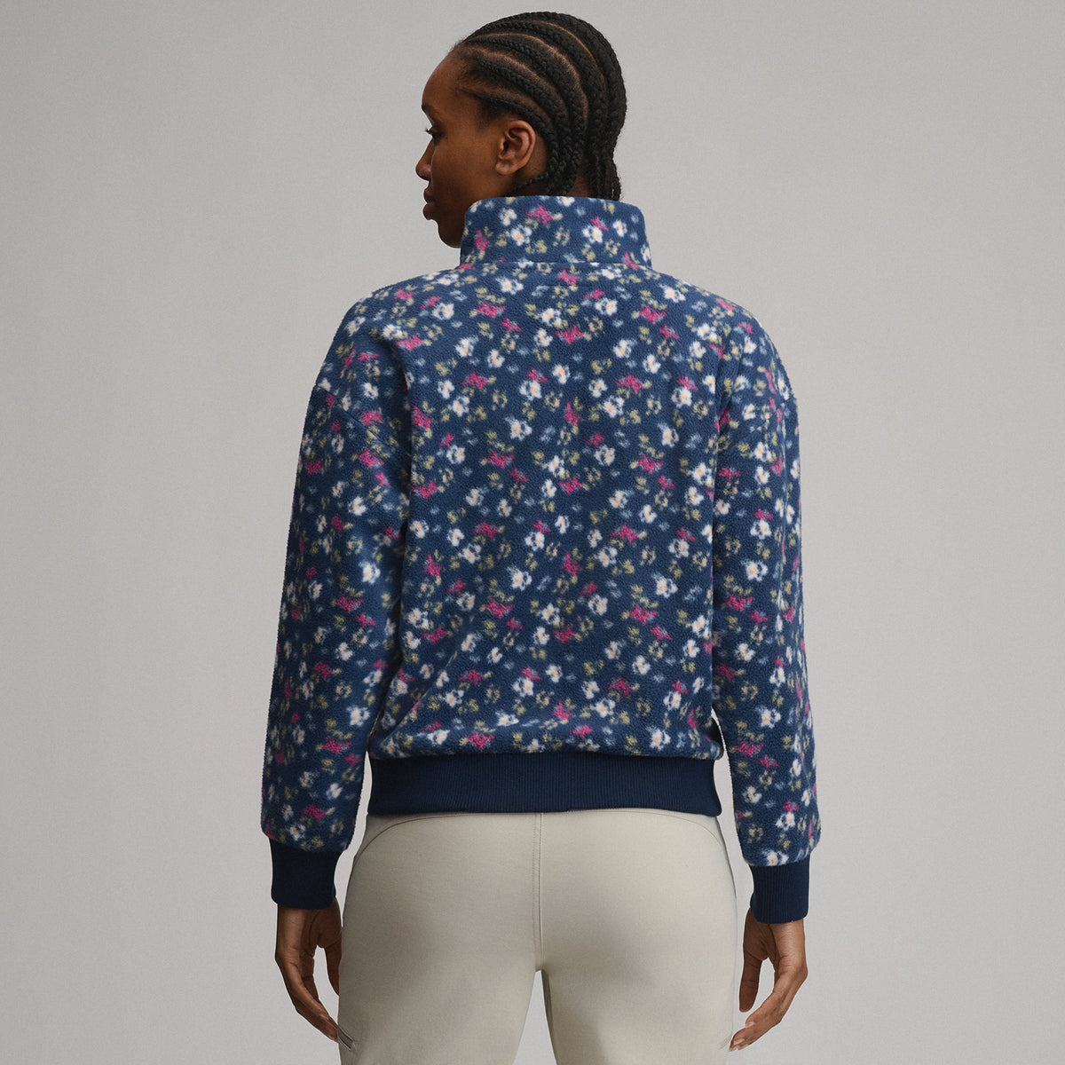 Women's Authentic Outdoor Fleece 1/4-Zip Mock Pullover - Print