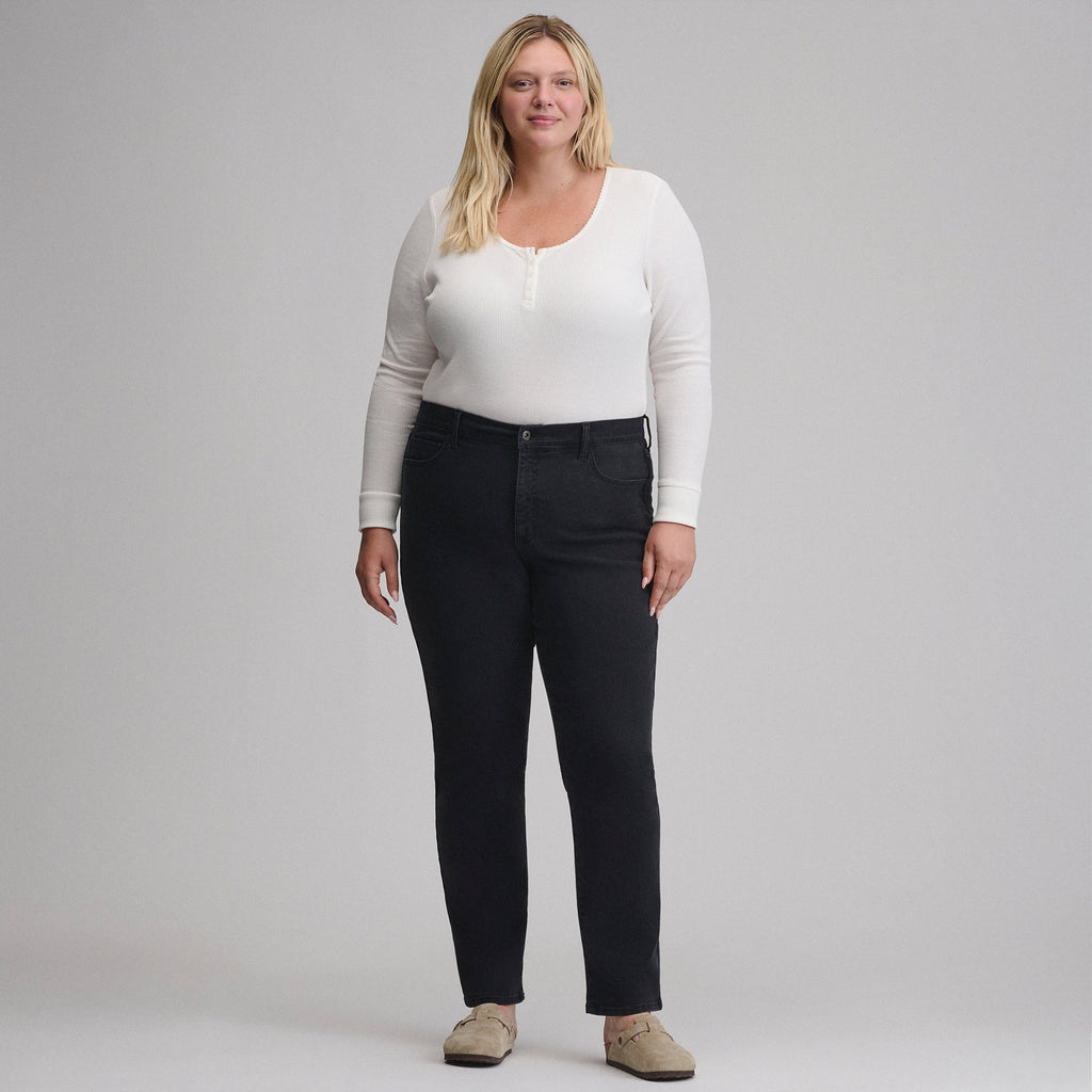 Women's Venture Stretch High-Rise Straight Leg Jeans