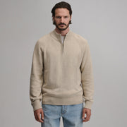 Men's Classic Quarter-Zip Sweater - Heather Oatmeal