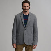 Men's Knit Blazer - Charcoal Heather