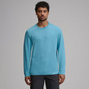 Men's Legend Wash 100% Cotton Long-Sleeve Classic T-Shirt - Sea Spray