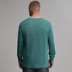 Men's Plaited Waffle Thermal Crew