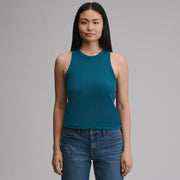 Women's Softline Ribbed Tank - Meridian Blue