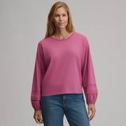 Women's Long-Sleeve Soft Relaxed Top - Dusty Rose