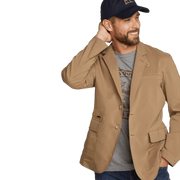 Men's Ultimate Voyager Travel Blazer - Dk Khaki