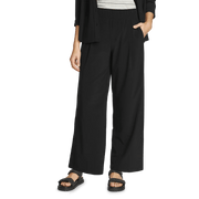 Women's Departure High-Rise Wide Leg Travel Pants - Black