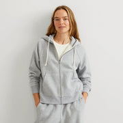 Women's Vintage Soft Full-Zip Hoodie - Htr Gray