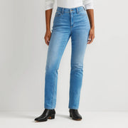 Women's Venture Stretch High-Rise Straight Leg Jeans - Creek
