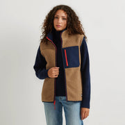 Women's Chilali Faux Shearling Fleece Vest - Camel
