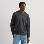 Men's Legend Wash 100% Cotton Long-Sleeve Classic T-Shirt - Dk Charcoal Htr