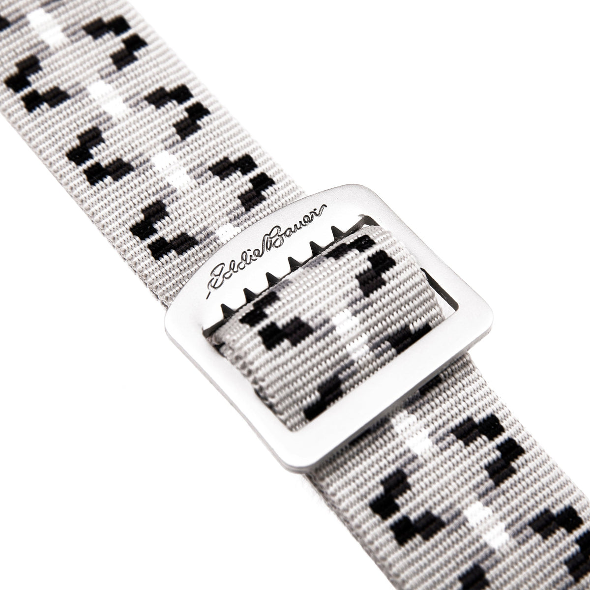 Women's Cascade Webbing Belt With Engraved Metal Buckle