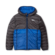 Kids Reversible Cirruslite Down Hooded Jacket - CRASH WAVE
