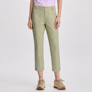 Women's Utility Stretch Canvas Kick Cropped Pants - Dusty Sage